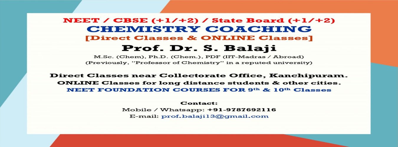 Prof Dr S Balaji Science Coaching